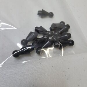 Chinese Revolution Pawn Replacement Pegs Black Pieces Small 1 Inch 10 Pieces